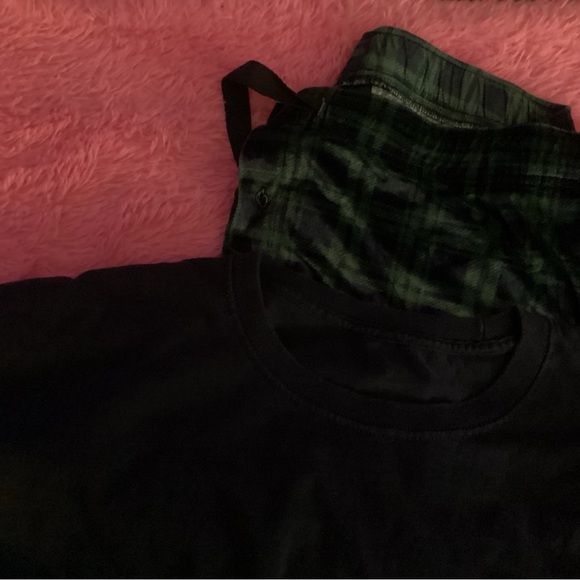 George Other - GEORGE MENS 3X PAJAMAS GREEN & BLUE PLAID  DRAWSTRING, BLUE SHORT SLEEVE SHIRT